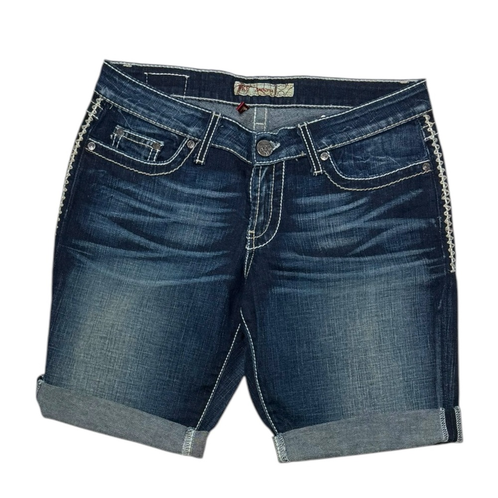 BKE shorts 29 cuffed big stitch back flap pockets - Picture 2 of 3